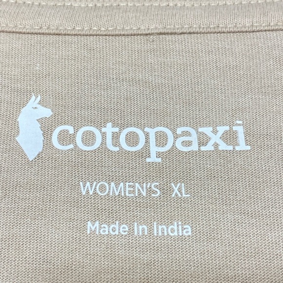 Cotopaxi Women’s Western Hills Cropped Tshirt Tan Sz XLarge - Picture 4 of 9